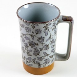 Mug japonais Fleur Cool Grey