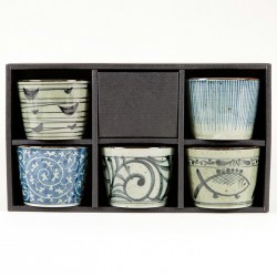 Coffret 5 tasses japonaises