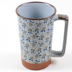 Mug  japonais Fleurs brunes