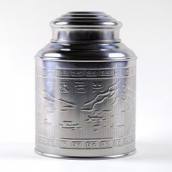 Boîte à thé inox martelé 200g