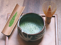 Préparation du matcha