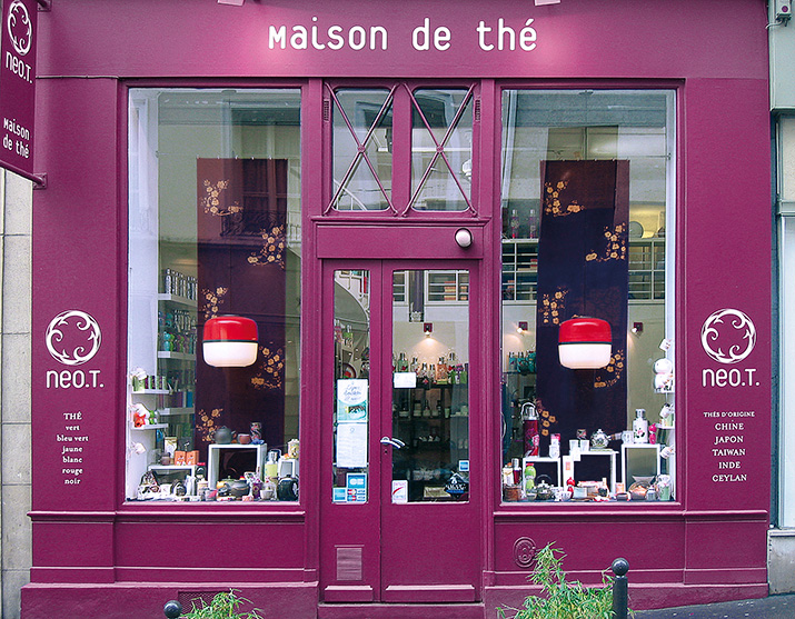 Vitrine de la boutique de neo.T. à Paris